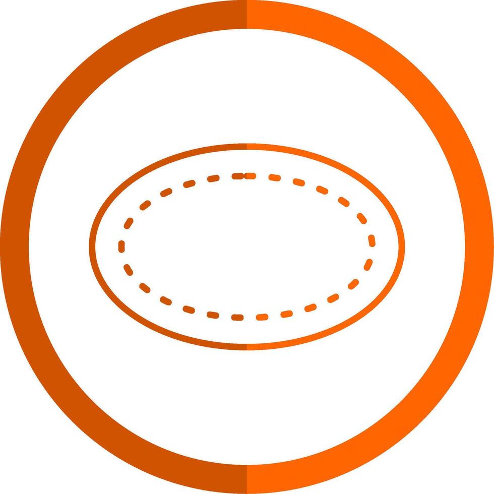 oval-line-orange-circle-icon-vector