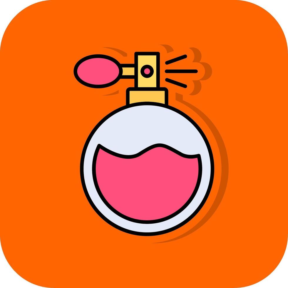 perfume-filled-orange-background-icon-vector